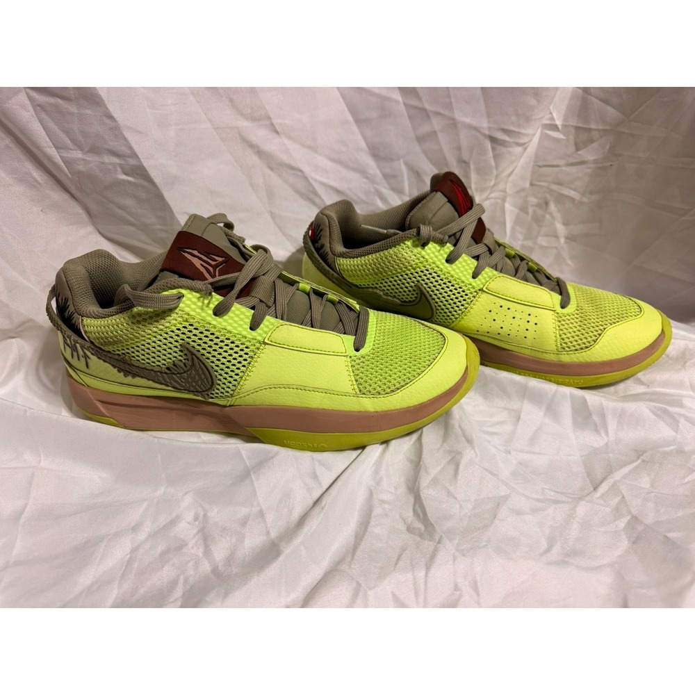 Nike Ja 1 Zombie Halloween Lime Green Basketball Shoes FD6565-300 Mens 9.5